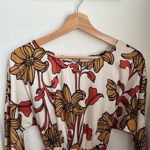 Floral long sleeve dress